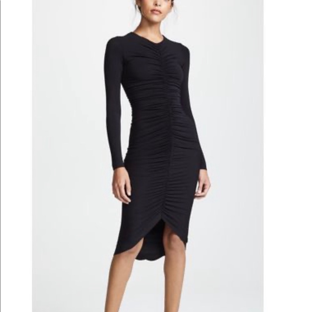 Bailey 44 Women's Black High Roller Ruched Dress